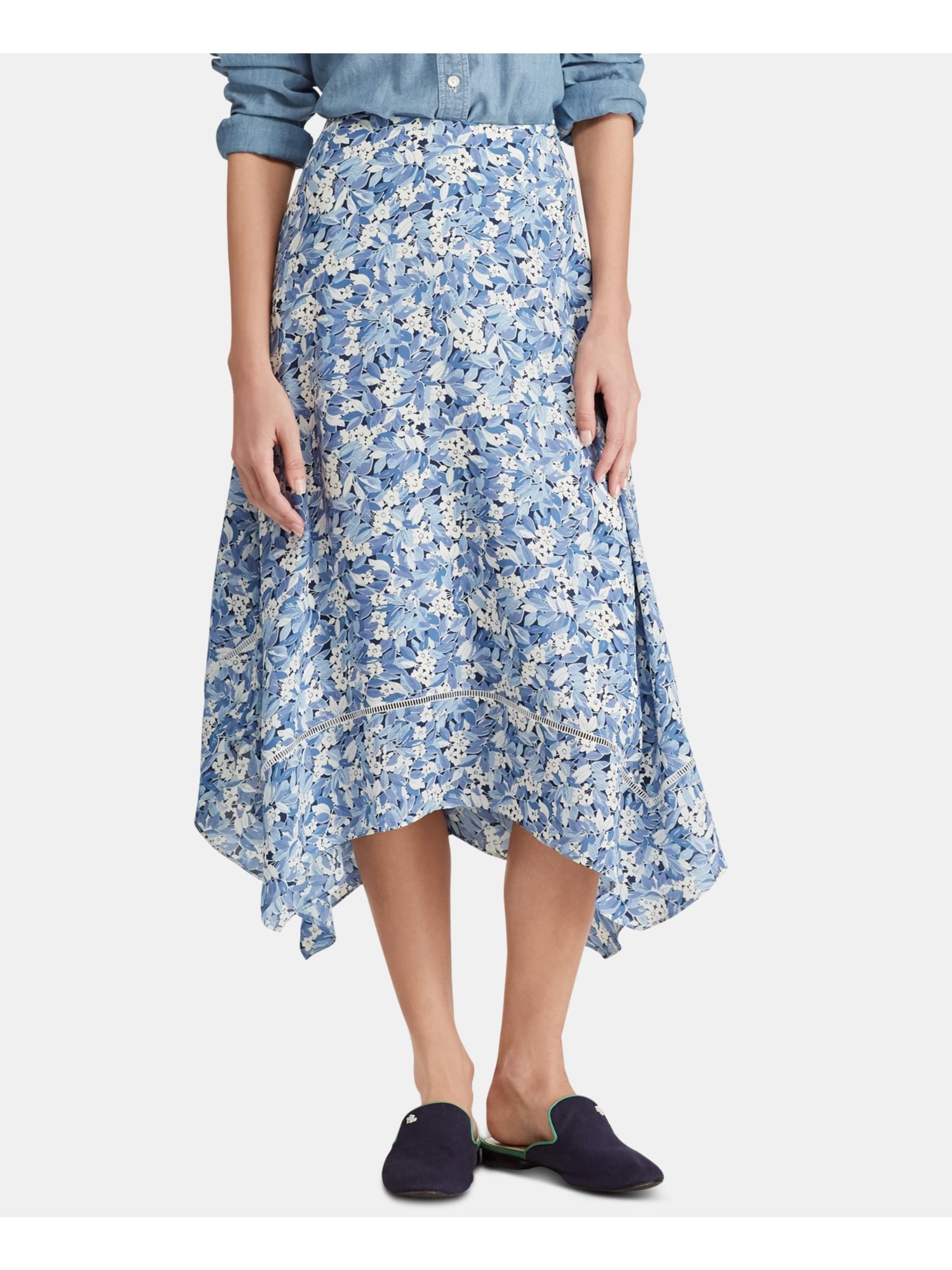 ralph lauren midi skirt