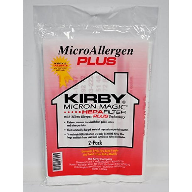 Kirby Micron Magic Micro Allergen Plus Hepa Vacuum Filter Bags 205814a Walmart Com Walmart Com