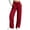 Wine women's wide leg pants a1, variant on Cagogo Women's Plus Size Wide Leg Drawstring Flowy Pants Casual Loose Palazzo Trousers Solid Basic Streetwear Loungewear Long Pants Vacation Travel, Black M