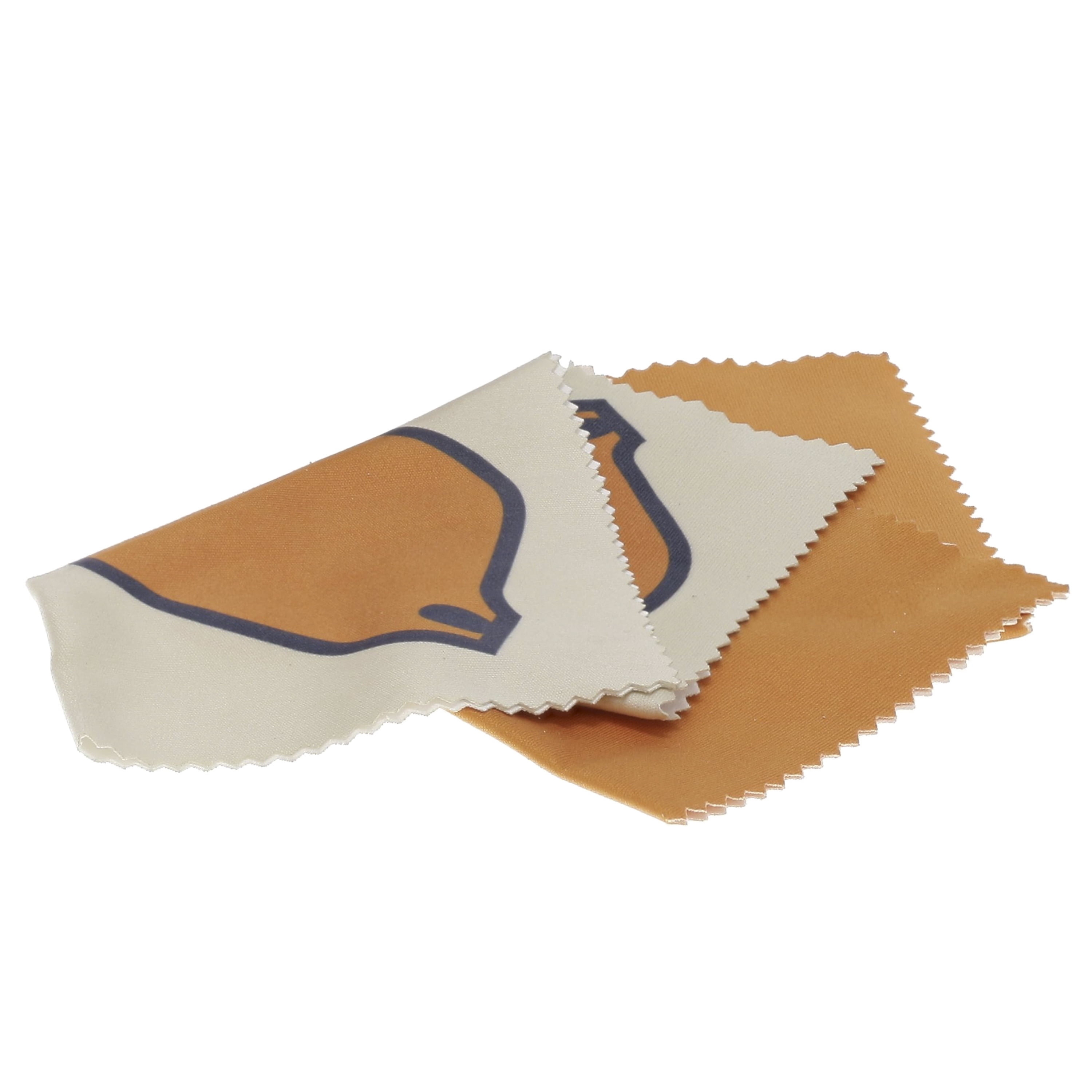 Croakies Eyeglass Cleaning Cloth, Orange, 2 Pack