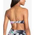 thumbnail image 3 of RACHEL RACHEL ROY Women's Black Palm Print Stretch Removable Cups Bikini Convertible Bandeau Swimsuit Top XS, 3 of 3