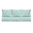thumbnail image 3 of Sorra Home  Outdura Vivaldi Indoor/Outdoor Corded Pillow and Cushion Sofa Set 25 in x 25 in x 5 in - Vivaldi Aqua, 3 of 5