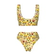 thumbnail image 5 of Daiia Funny Construction Vehicles Women's Bikini Set Two Piece Swimsuit High Waisted Bikini Adjustable Straps Bikini Perfect for Beach, Pool, and Summer Vacation-Large, 5 of 9