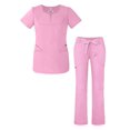 thumbnail image 1 of Adar Universal Women’s Scrub Set – Fashion Scrub Top and Multi-Pocket Scrub Pants, 1 of 7