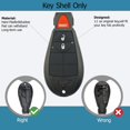 thumbnail image 2 of Funda de llavero Horande con 3 botones para Dodge Ram 1500 2500 3500, 2 of 8