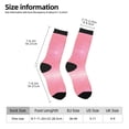 thumbnail image 6 of Uemuo Sparkly Pink Glitter Pattern Women's Crew Socks, Soft Durable Breathable Moisture-Wicking with Odor Control Cotton socks, 6 of 9