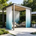 thumbnail image 6 of Waterproof Outdoor Curtains for Patios - Thickened Privacy Panels with Metal Rings, Weatherproof & Sun-Shading, Ideal for Porches and Pergolas - One Single Panel Light Blue, 6 of 6