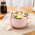 thumbnail image 5 of Tasse Isotherme en Acier Inoxydable avec Couvercle et Assiette Grande Capacité Tasse à Soupe pour Café Chaud Ragoûts Rangement des Aliments, 5 of 5