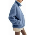 thumbnail image 4 of Women's Fleece Zip Up 2-in-1 Baby Wearing Jacket, Maternity Winter Coat with Kangaroo Pocket, Thick Warm Baby Wearing Clothes for Mothers, Postpartum Winter Jacket, 4 of 9