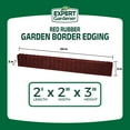 thumbnail image 4 of Expert Gardener 2' x 3" Red Recycled Rubber Garden Border Landscape Edging, 4 of 16