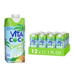 Vita Coco Pineapple Coconut Water, 11.1 fl oz, 12 Pack