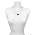 thumbnail image 3 of Delight Jewelry Silvertone Christmas Lights - Hot Blue Resin Red Lucky Ladybug Necklace and Dangle Earrings Set, 3 of 6
