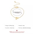 thumbnail image 6 of K-KED Alphabet Bracelet Heart Pendant Wrist Chain Summer Beach Bracelet Accessories-_-A22, 6 of 9