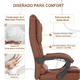thumbnail image 5 of VBELL Silla Ergonomica Oficina Con Masajeador De Espalda Reposapié Color Marrón Material Del Tapizado Cuero Sintético, 5 of 6