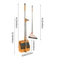 thumbnail image 4 of Yhmxh Broom and Dustpan Set for Home, Magic Silicone Broom, Dust pan with Long Handle, Broom with Dustpan Combo Set for Home Kitchen Room Office Lobby Floor Use Upright Stand Up Sweeping, 4 of 7