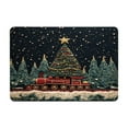 thumbnail image 2 of Tapetes de poliéster para decoración navideña, tapete de baño de diatomeas de Papá Noel de imitación de punto, tapete decorativo para entrada, tapete navideño para decoración de Halloween, decoración, 2 of 6