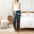 thumbnail image 4 of Balery Surrealist Goat Pantalones de pijama para mujer, pijamas ultraligeros, pantalones de estar por casa-Large, 4 of 6