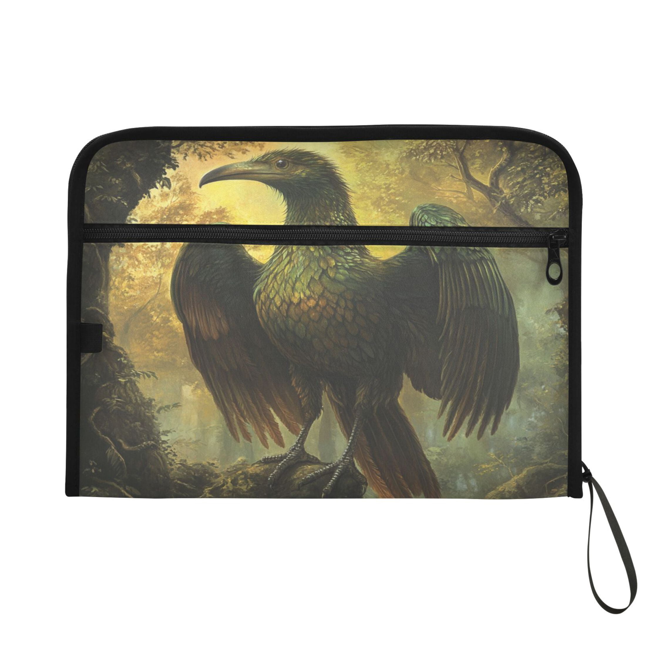 WOBOGO Ancient Giant Eagle Expanding File Folder Letter Size Accordion Filing Organizer 13 Pocket Separate Organ Pocket