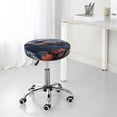 thumbnail image 7 of Balery Underwater Lazy Turtle Round Bar Stool Seat Covers Velvet Fabric Adjustable Protects from Scratches and Stains for 14-17 Inch Chair- 13 inch, 7 of 7