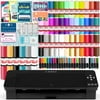 Silhouette Black Cameo 4 w/ Advanced Blade Pack, 38 Oracal Sheets, Siser HTV