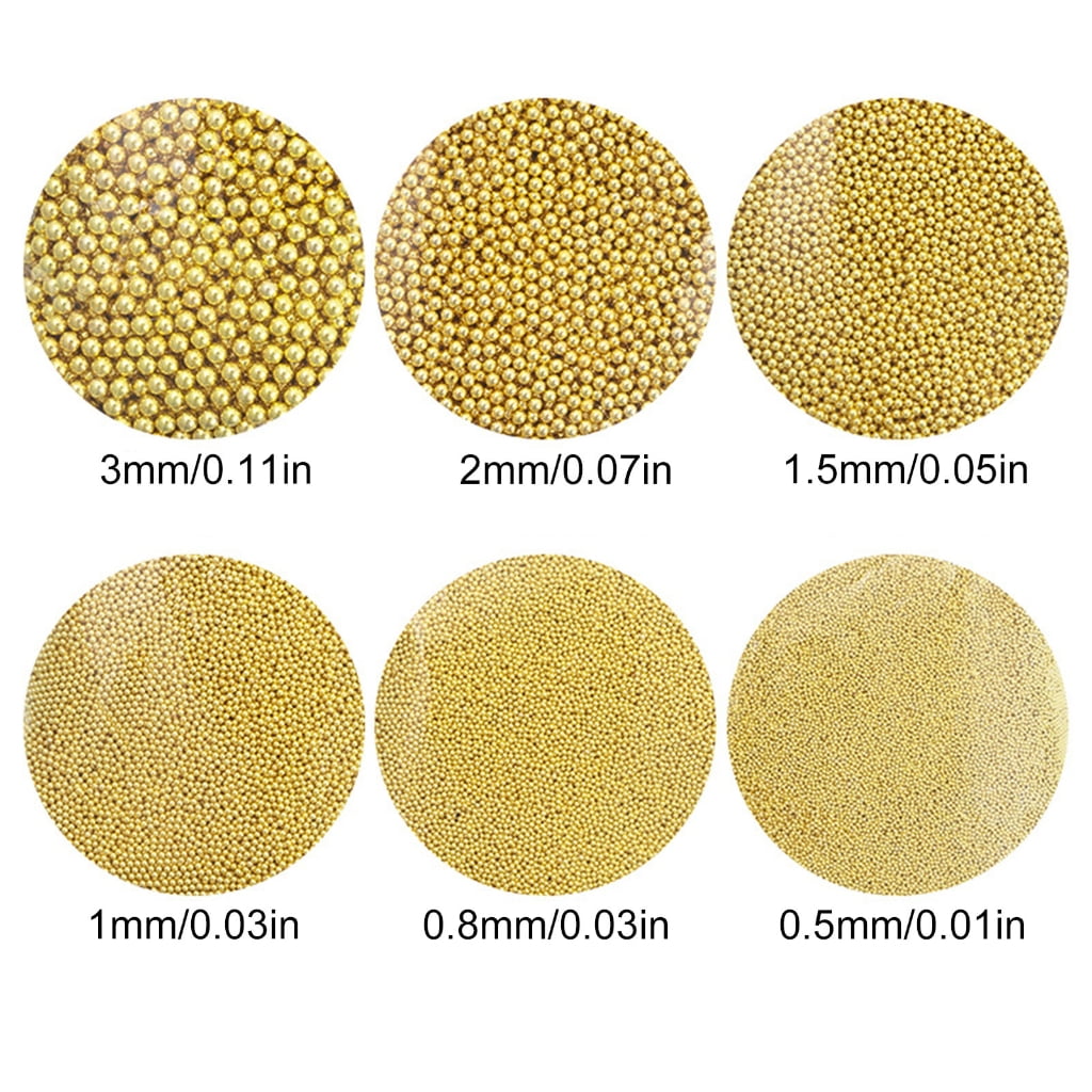 1Bag 3D Nails Art Metal Charms Caviar Beads Nail Rivets Jewelry Manicure Crafts Decorations Accessories