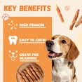thumbnail image 5 of Pawmate Chicken Jerky Wrapped Biscuits Dog Treats Variety Pack, Pumpkin Biscuits, Crunchy Sticks & Peanut Butter Flavor, Natural Snacks for Dogs, 33oz, 3 Pack, 5 of 9
