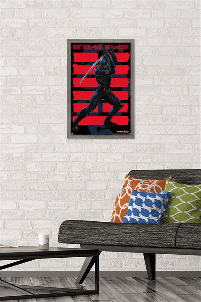 G.I. Joe: Snake Eyes - Sword Wall Poster, 14.725" x 22.375", Framed