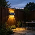 thumbnail image 2 of AuroraX Motion Sensor Solar Wall Light Outdoor Solar Lights for Yard Decorative Security Waterproof Wireless LED Patio Garage Porch Lamp Black, 2 of 6