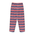 thumbnail image 3 of Lsque USA Colors Stripes Print Women's Pajama Pants, Lounge Pant - Comfortable Home Wear,Elastic Waistband, Stylish Design-Large, 3 of 9