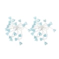 thumbnail image 4 of Encantos para cordones de zapatos de diseño floral de Unique Bargains, accesorios de calzado azul, 4 of 5