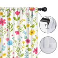 thumbnail image 4 of Pioneer Flower Floral Print Pattern Teens Curtains,Teens Insulated Curtains Set Of 2,Bedroom Essentials,Toddler Room Decor 42"x84", 4 of 5