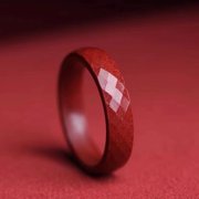 Elegant Cinnabars FengShui Rings for Men and Women Luck Wealth Amulet to Enhances Mood and Attract Prosperity