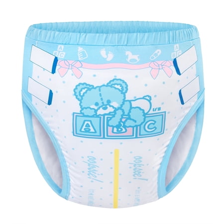 Littleforbig Soft Silky Underwear Comfortable Washable Reusable Adult Training Pants - Potty Pants S