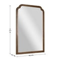 thumbnail image 5 of Flash Furniture 36" x 24" Large Accent Wall Mirror with Solid Wood Frame for Bathroom, Entryway, Dining Room & Living Room in Rustic Brown, 5 of 14