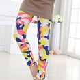 thumbnail image 4 of SILVERCELL 2-14Years Girls Athletic Printed Leggings Yoga Performance Leggings for Kids Toddler Girls Active Leggings Comfort Stretch, 4 of 5