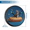 thumbnail image 3 of Indoor 12' Voice-Activated Luminous Decoration Wall Clock With LED Night Light Glittering Stars, 3 of 8