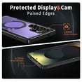 thumbnail image 2 of Allytechgroup Shockproof Kickstand Case for Samsung Galaxy S26 Ultra, Slim PC+TPU Hybrid Back Cover Support Wireless Charging Anti-Scratch & Drop Protection for Samsung Galaxy S26 Ultra, Purple, 2 of 6