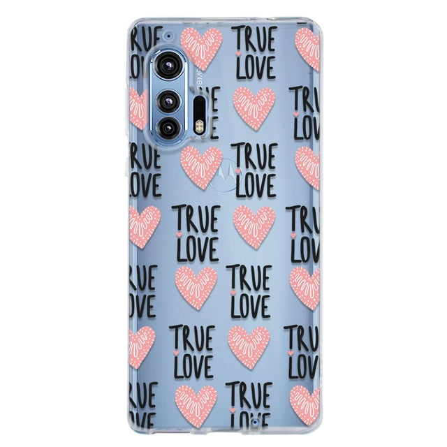 Funda para Moto EDGE Plus Corazones True Love InstaCase Antigolpes