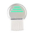 thumbnail image 2 of Stainless Steel Lice Comb, Metal Lice Comb, Safe Lice Removal, Suitable For Children And Adults With Head Lice And Nits - Green, 2 of 4