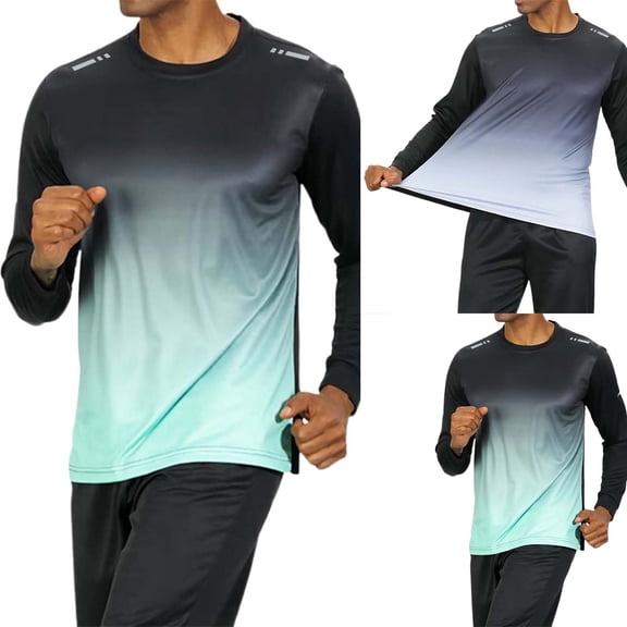 Mens Sun Protection Hiking Shirts Long Sleeve Water UPF 50 SPF UV Shirts Lightweight Fishing Hiking Swimming