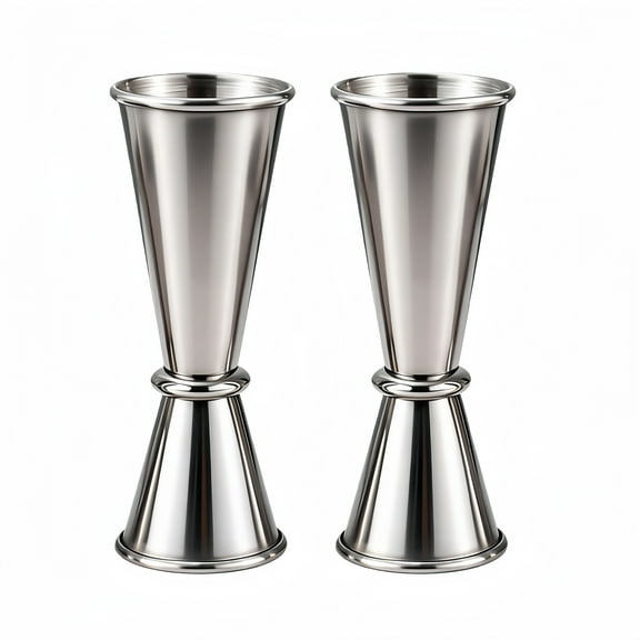 FZENeast 304 Stainless Steel Double Jigger, 2 Pcs