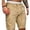 Beige, variant on Hhchenyulemon Men Cargo Work Shorts Elasticated Pants