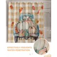thumbnail image 6 of Fall Thanksgiving Shower Curtain Set ，Waterproof Fabric Shower Curtains Pumpkin Leaves Truck Plaid Linen Shower Curtains for Bathroom,Bathroom Decor 72"x84", 6 of 7