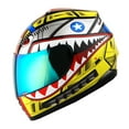 thumbnail image 6 of WOW Youth Motorcycle Full Face Helmet Street Bike BMX MX Kids B15 Shark Yellow + MX Skeleton Glove Bundle, 6 of 8