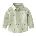 thumbnail image 4 of RFQWOVSR Boys' Long Sleeve Cotton Shirt with Print for School Wear, 4 of 5