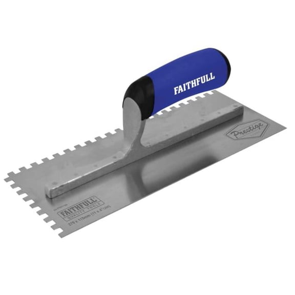 Faithfull - Prestige Notched Trowel 275 x 115mm (11 x 4.1/2in) 6mm Notch