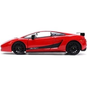 Lamborghini Gallardo Superleggera Red with Black Stripes Hyper-Spec Series 1/24 Diecast Model Car by Jada