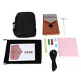 thumbnail image 1 of 17 Keys Mahogany EQ Kalimba Thumb Piano Built in Pickup Beginner Set with Tune Hammer Carry Bag, 1 of 4