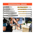 thumbnail image 4 of Screw Extractor Set, 11 Pieces Easy Out Bolt Extractor Set, Reverse Drill Bit Extractor Set for Removing Broken Screws, 4 of 6