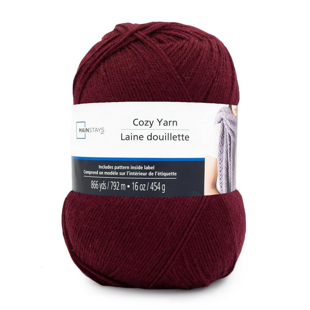Mainstays Cozy Medium Acrylic Yarn 1 Ball